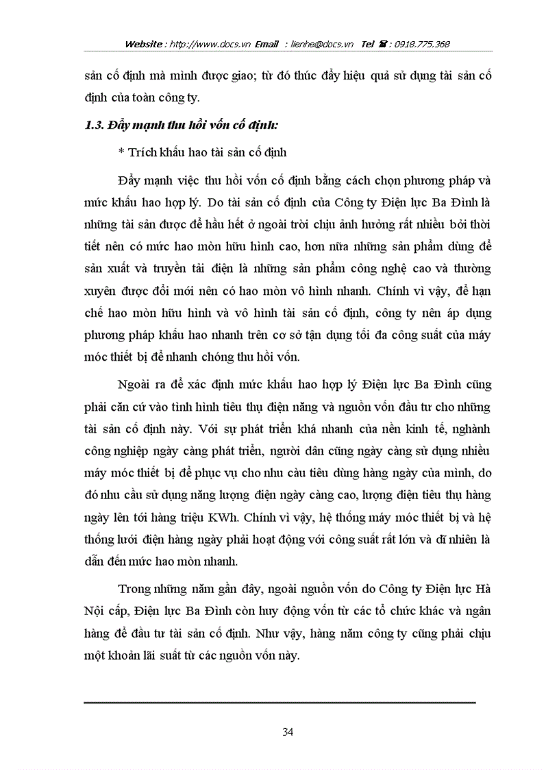 image for page Nâng cao hiệu quả quản lý sử dụng vốn của Công ty Điện lực Ba Đình