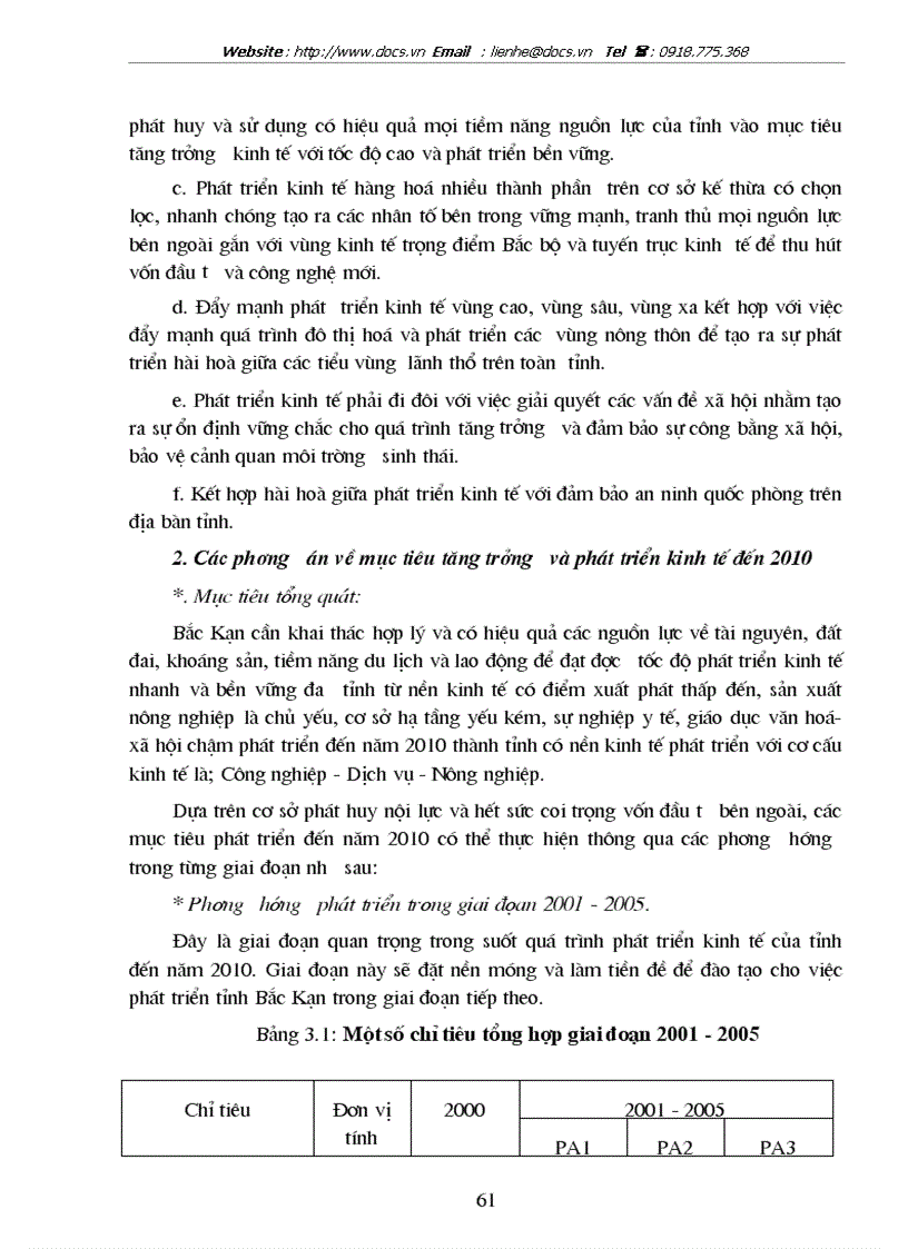 image for page Một số phương hướng và giải pháp nhằm thúc đẩy tăng trưởng và phát triển kinh tế tỉnh Bắc Kạn từ nay đến năm 2010