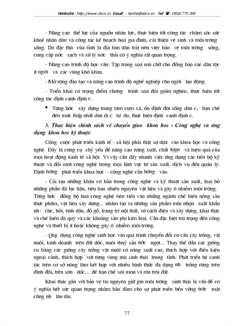 image for page Một số phương hướng và giải pháp nhằm thúc đẩy tăng trưởng và phát triển kinh tế tỉnh Bắc Kạn từ nay đến năm 2010