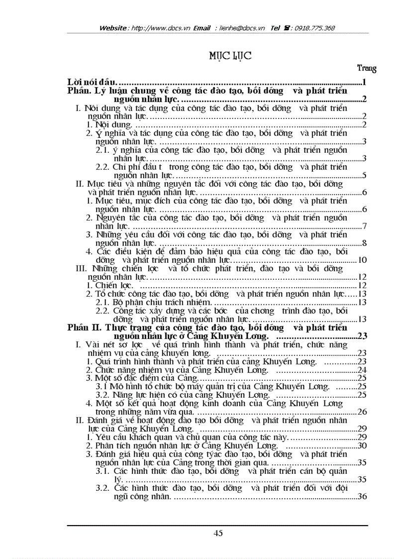 image for page Công tác đào tạo bồi dưỡng và phát triển nguồn nhân lực ở cảng Khuyến Lương