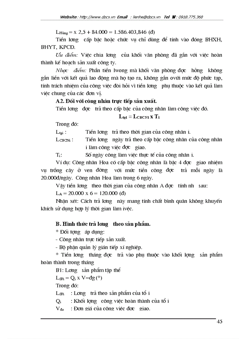 image for page Các hình thức trả lương tại Công ty công trình giao thông III Hà Nội