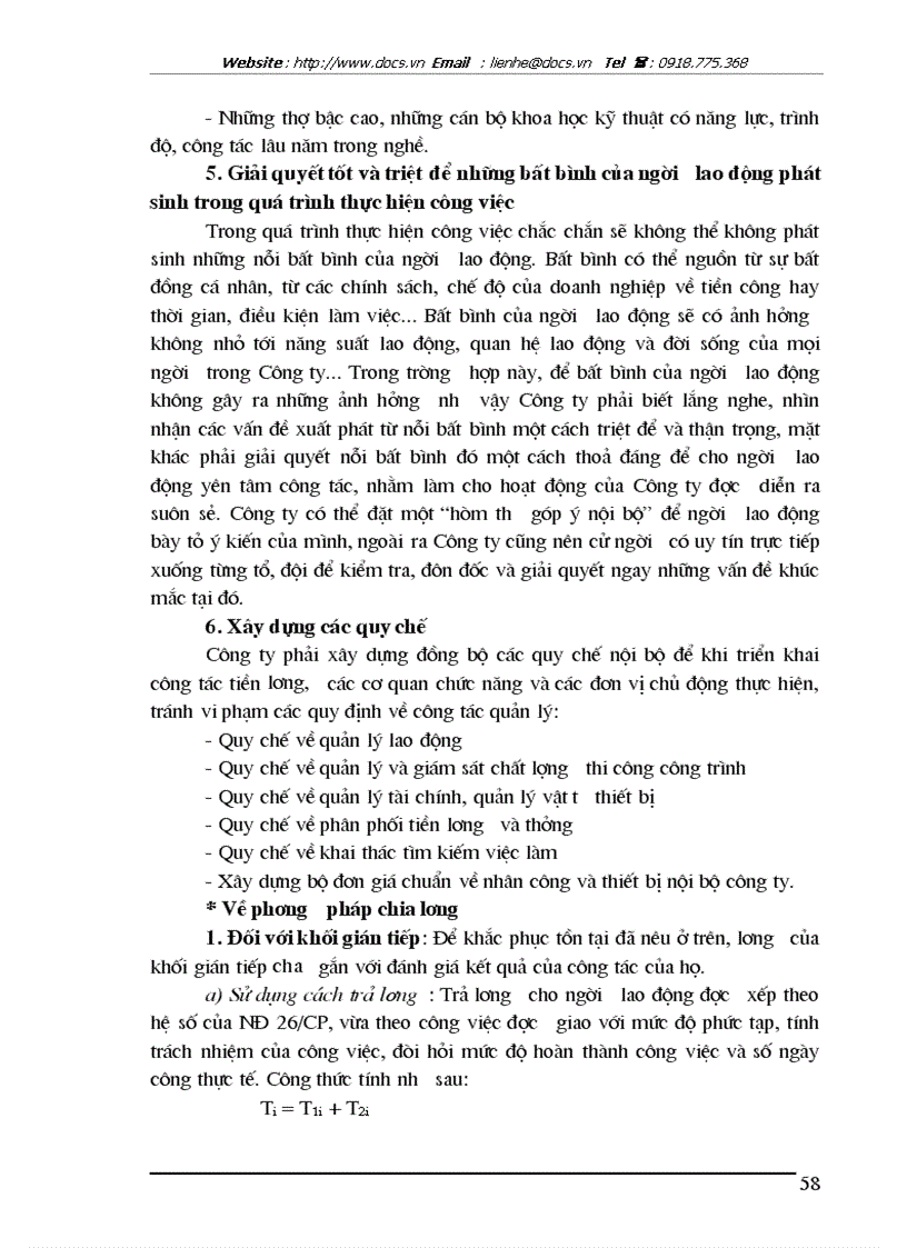image for page Các hình thức trả lương tại Công ty công trình giao thông III Hà Nội