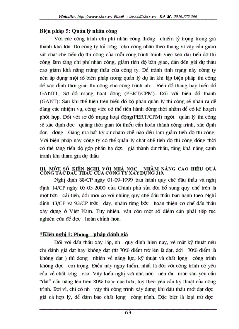 image for page Một số giải pháp chủ yếu góp phần nâng cao khả năng thắng thầu của Công ty xây dựng 319
