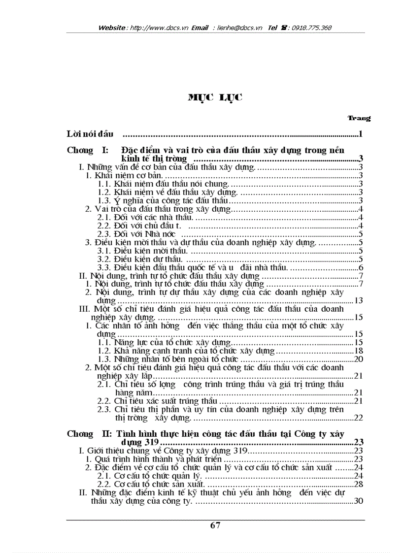 image for page Một số giải pháp chủ yếu góp phần nâng cao khả năng thắng thầu của Công ty xây dựng 319