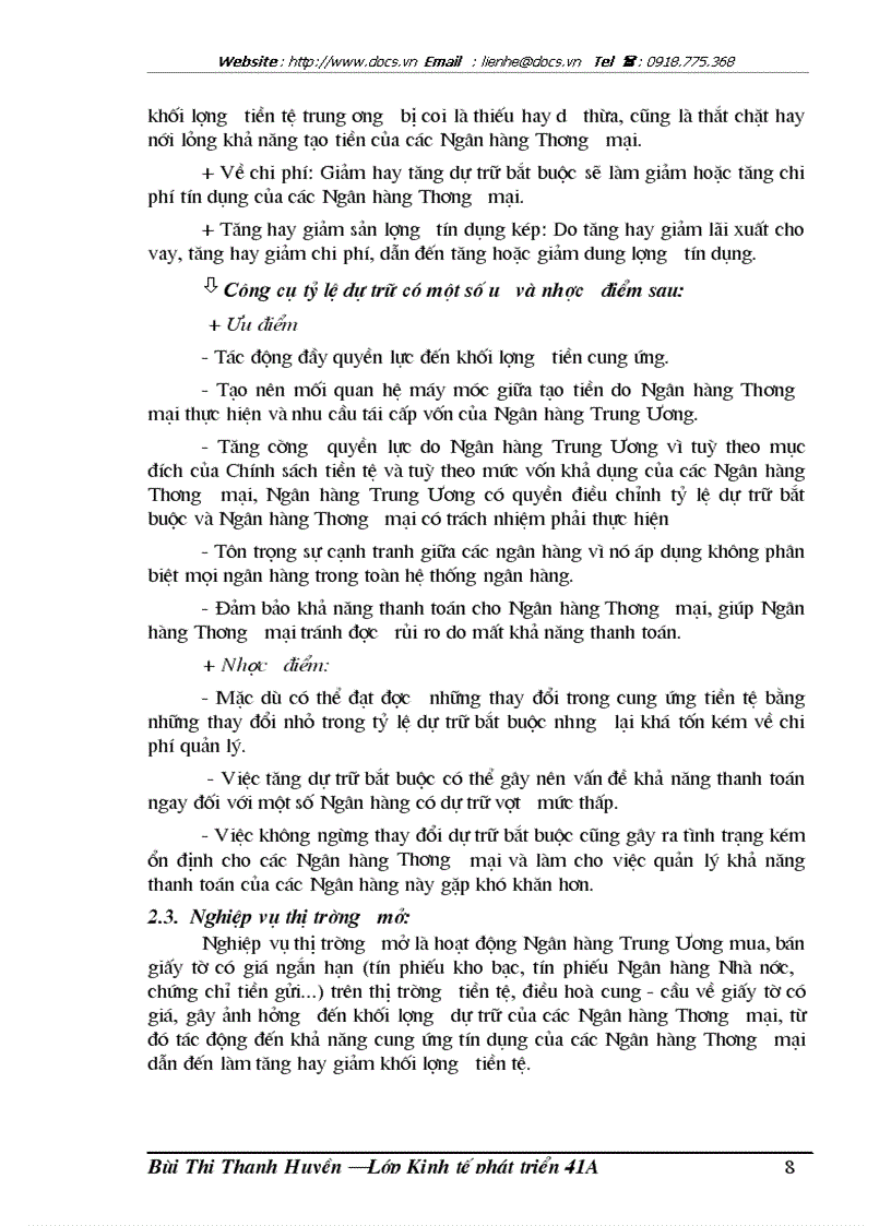 image for page Vai trò của chính sách tiền tệ trong điều điều tiết vĩ mô nền kinh tế Việt Nam thời kỳ 1996 2000