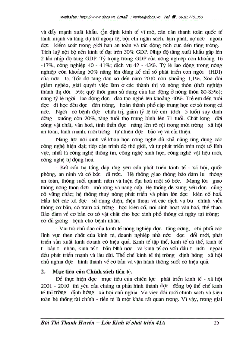 image for page Vai trò của chính sách tiền tệ trong điều điều tiết vĩ mô nền kinh tế Việt Nam thời kỳ 1996 2000