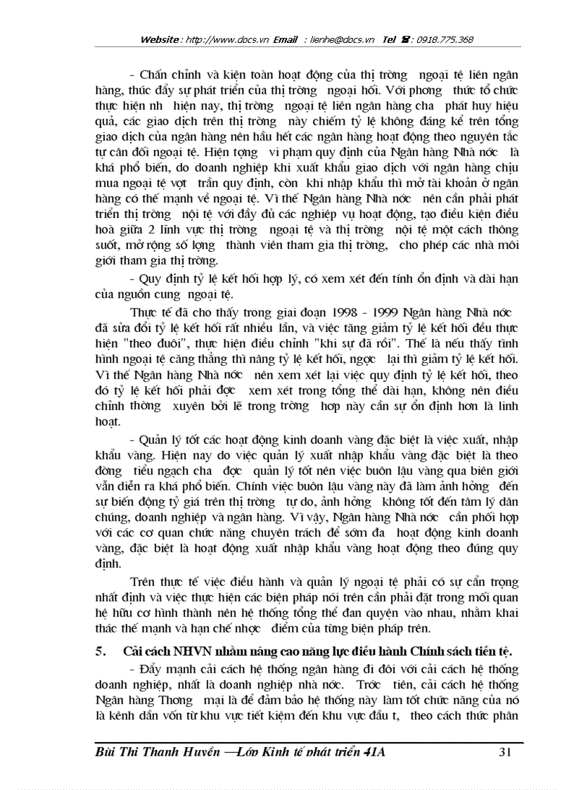 image for page Vai trò của chính sách tiền tệ trong điều điều tiết vĩ mô nền kinh tế Việt Nam thời kỳ 1996 2000