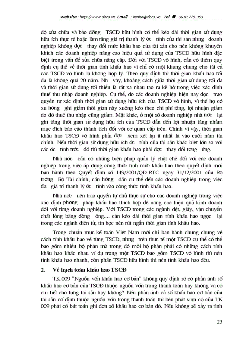 image for page Bàn về cách tính và phương pháp hạch toán khấu hao TSCĐ theo chế độ hiện hành trong các doanh nghiệp hiện nay