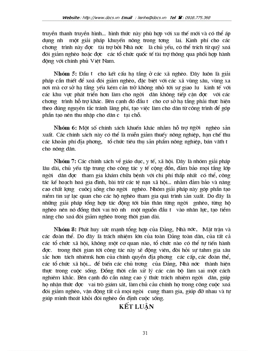 image for page Phương hướng và giải pháp xoá đói giảm nghèo ở Việt Nam giai đoạn 2001 2005