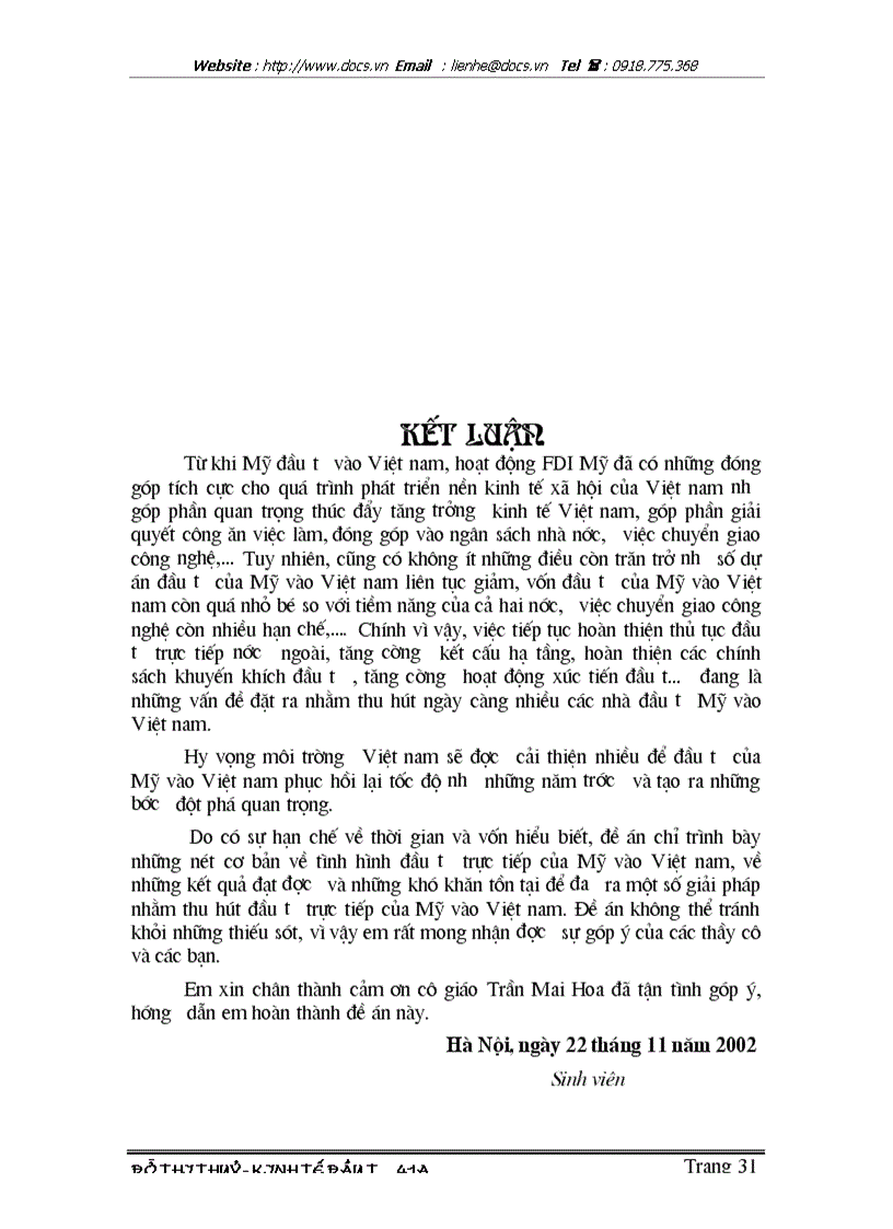 image for page Tình hình đầu tư trực tiếp của Mỹ vào Việt nam Thực trạng và một số giải pháp