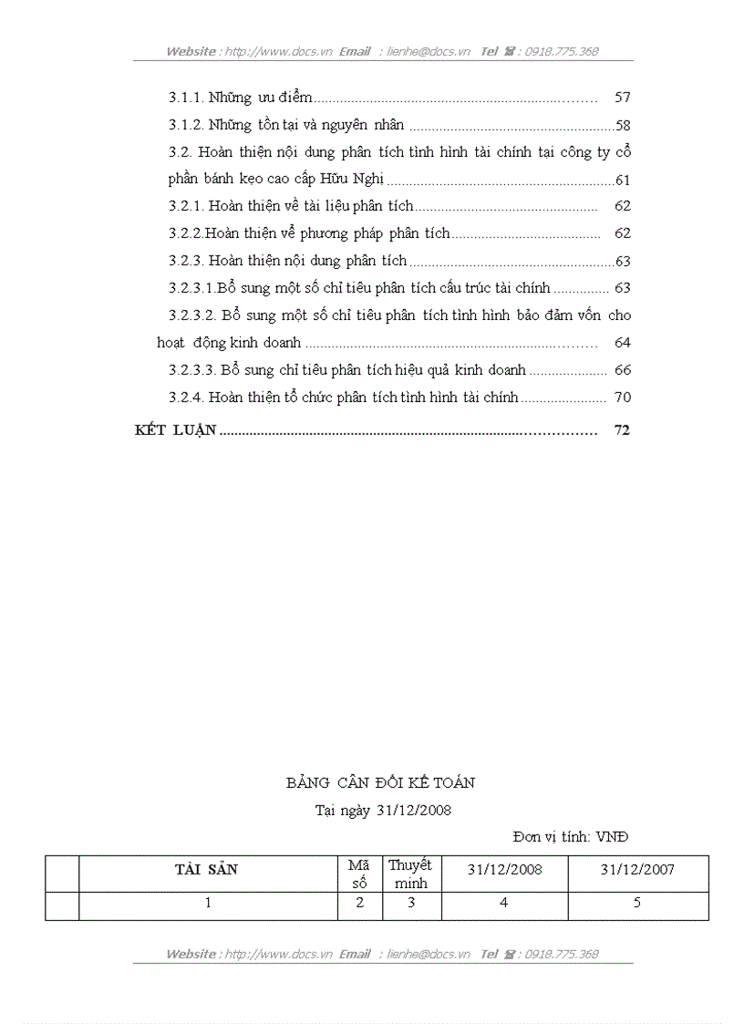 image for page Phân tích tình hình tài chính tại Công ty CP bánh kẹo cao cấp Hữu Nghị