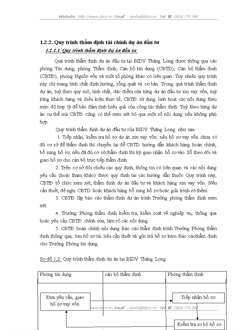 image for page Nâng cao chất lượng thẩm định tài chính dự án đầu tư tại Ngân hàng Đầu tư và Phát triển Việt Nam Chi nhánh Thăng Long