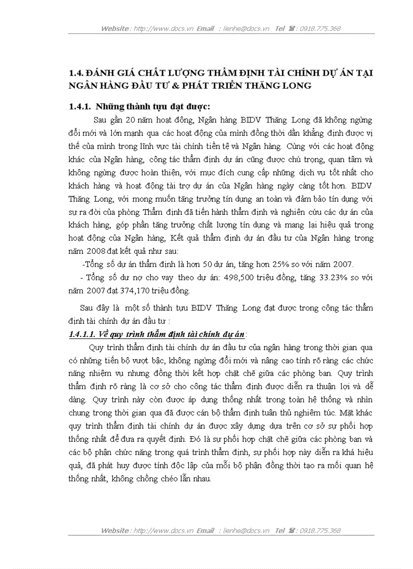 image for page Nâng cao chất lượng thẩm định tài chính dự án đầu tư tại Ngân hàng Đầu tư và Phát triển Việt Nam Chi nhánh Thăng Long
