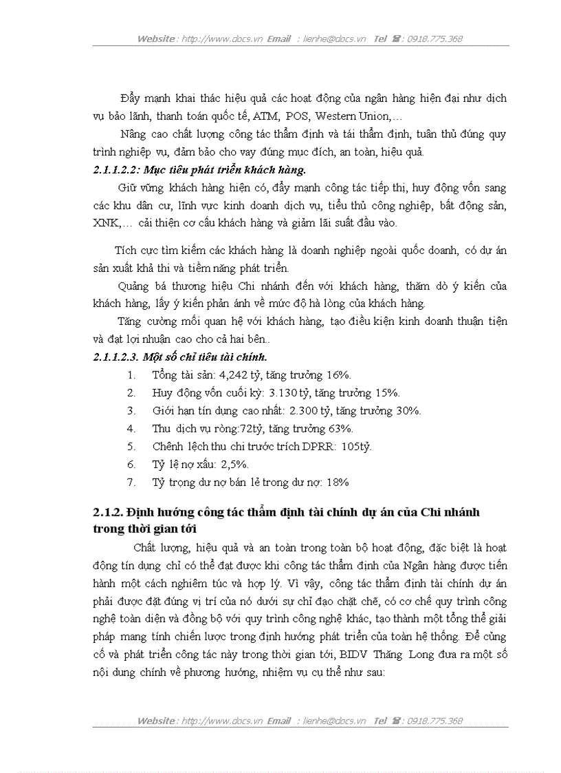 image for page Nâng cao chất lượng thẩm định tài chính dự án đầu tư tại Ngân hàng Đầu tư và Phát triển Việt Nam Chi nhánh Thăng Long