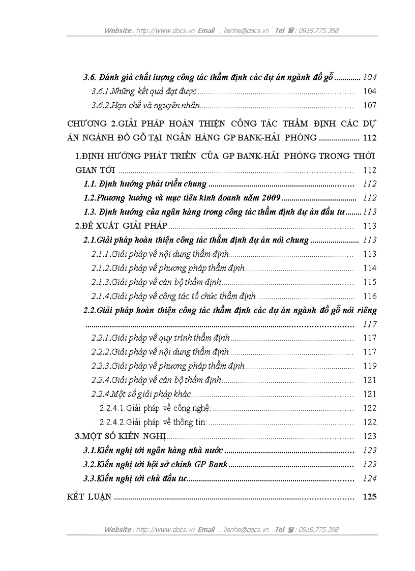 image for page Thực trạng và giải pháp hoàn thiện công tác thẩm định các dự án ngành đồ gỗ tại ngân hàng thương mại cổ phần Dầu khí toàn cầu GP Bank Hải phòng