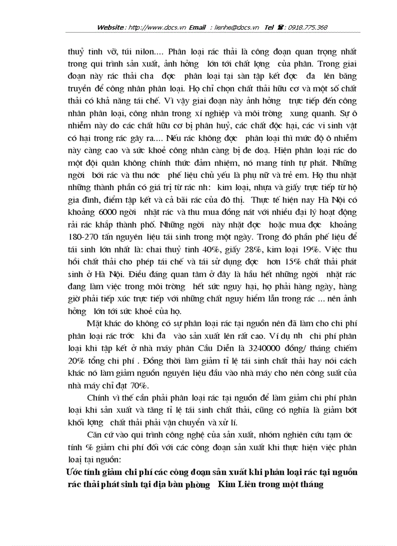 image for page Những lợi ích mang lại từ việc tái sử dụng rác thải sinh hoạt để sản xuất phân Compost ở Hà Nội
