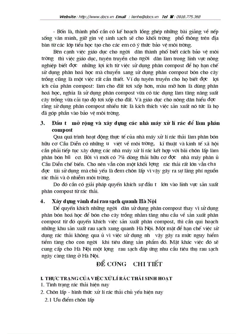 image for page Những lợi ích mang lại từ việc tái sử dụng rác thải sinh hoạt để sản xuất phân Compost ở Hà Nội