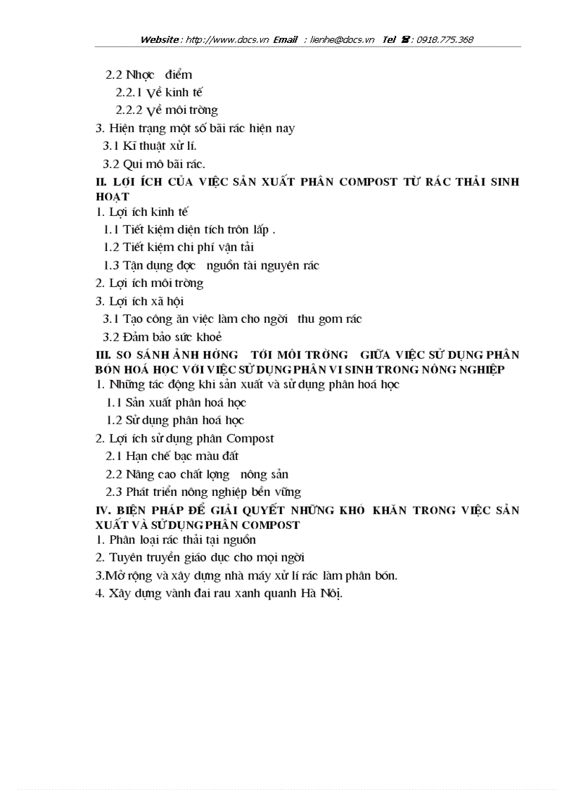 image for page Những lợi ích mang lại từ việc tái sử dụng rác thải sinh hoạt để sản xuất phân Compost ở Hà Nội