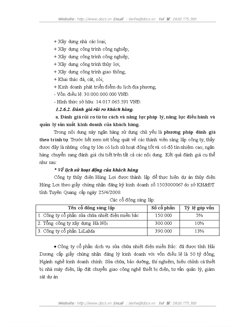 image for page Rủi ro và đánh giá rủi ro dự án khi thẩm định dự án vay vốn tại ngân hàng Đầu tư và Phát triển Đông Đô