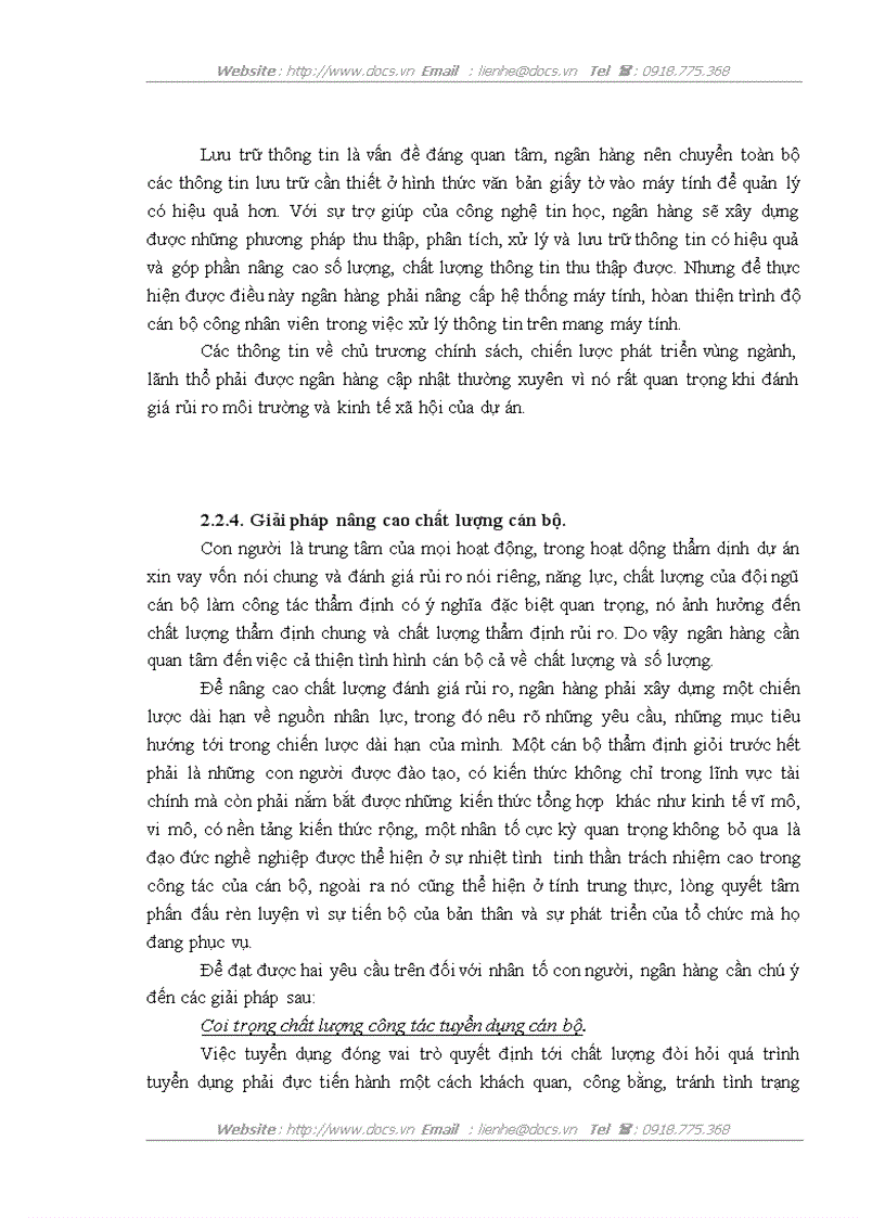 image for page Rủi ro và đánh giá rủi ro dự án khi thẩm định dự án vay vốn tại ngân hàng Đầu tư và Phát triển Đông Đô