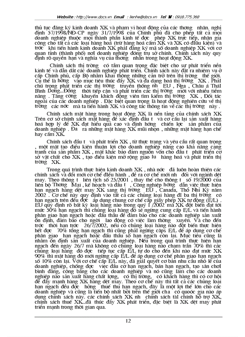 image for page Phương hướng và các biện pháp thúc đẩy XK hàng dệt mayVN sang thị trường EU