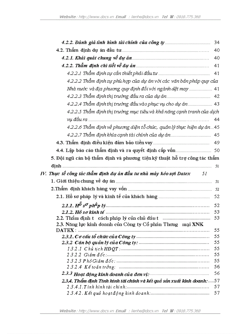 image for page Hoàn thiện công tác thẩm định dự án đầu tư vào lĩnh vực dệt may tại Ngân hàng Nông nghiệp và phát triển nông thôn Nam Hà Nội