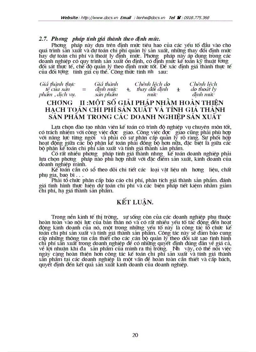 image for page Một số suy nghĩ nhằm hoàn thiện kế toán tập hợp chi phí sản xuất và tính giá thành sản phẩm ở các doanh nghiệp sản xuất kinh doanh