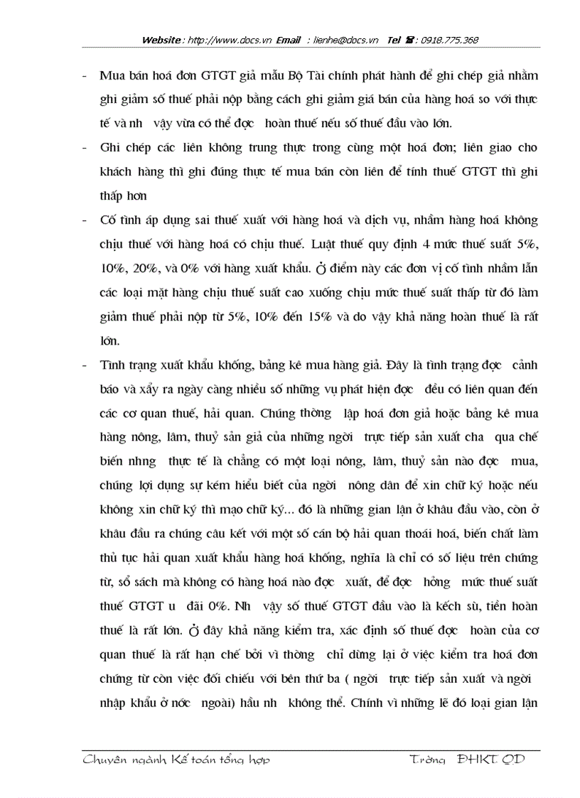 image for page Hoạt động về hoàn thuế GTGT