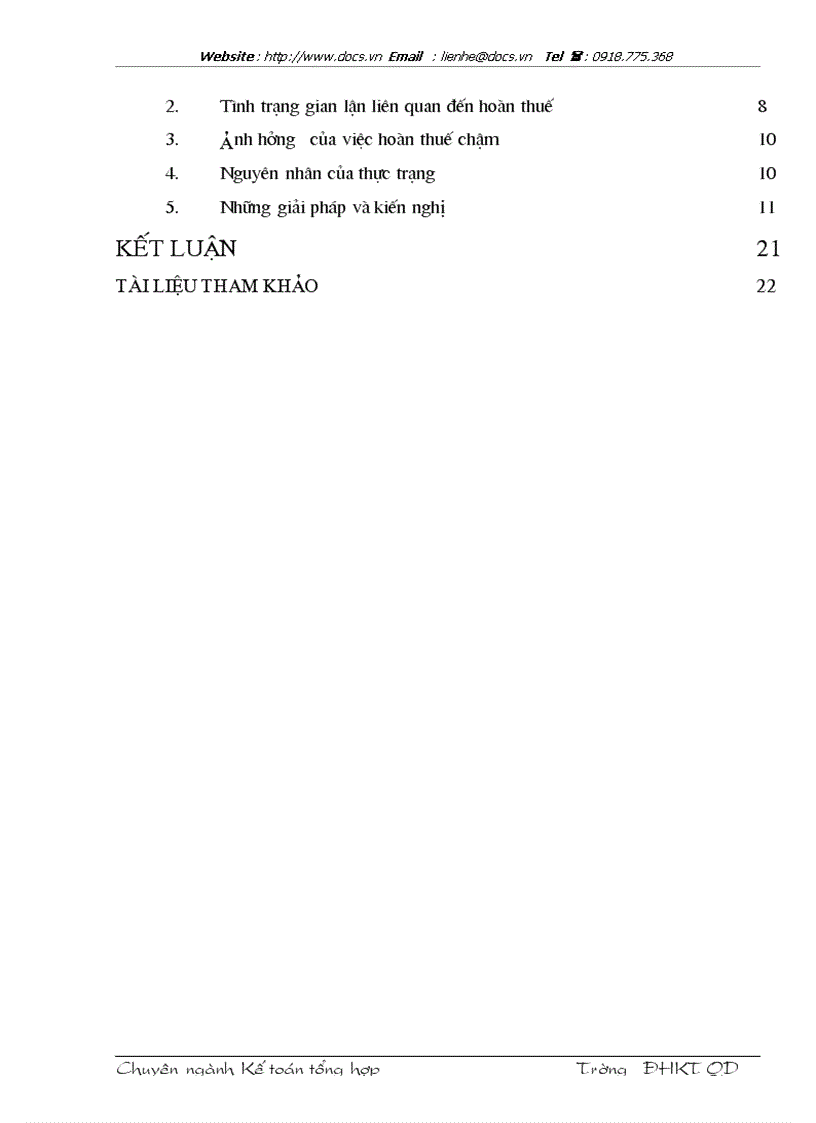 image for page Hoạt động về hoàn thuế GTGT