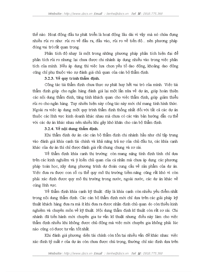image for page Hoàn thiện công tác thẩm định dự án vay vốn của các doanh nghiệp nhỏ và vừa tại VPBank chi nhánh Thăng Long