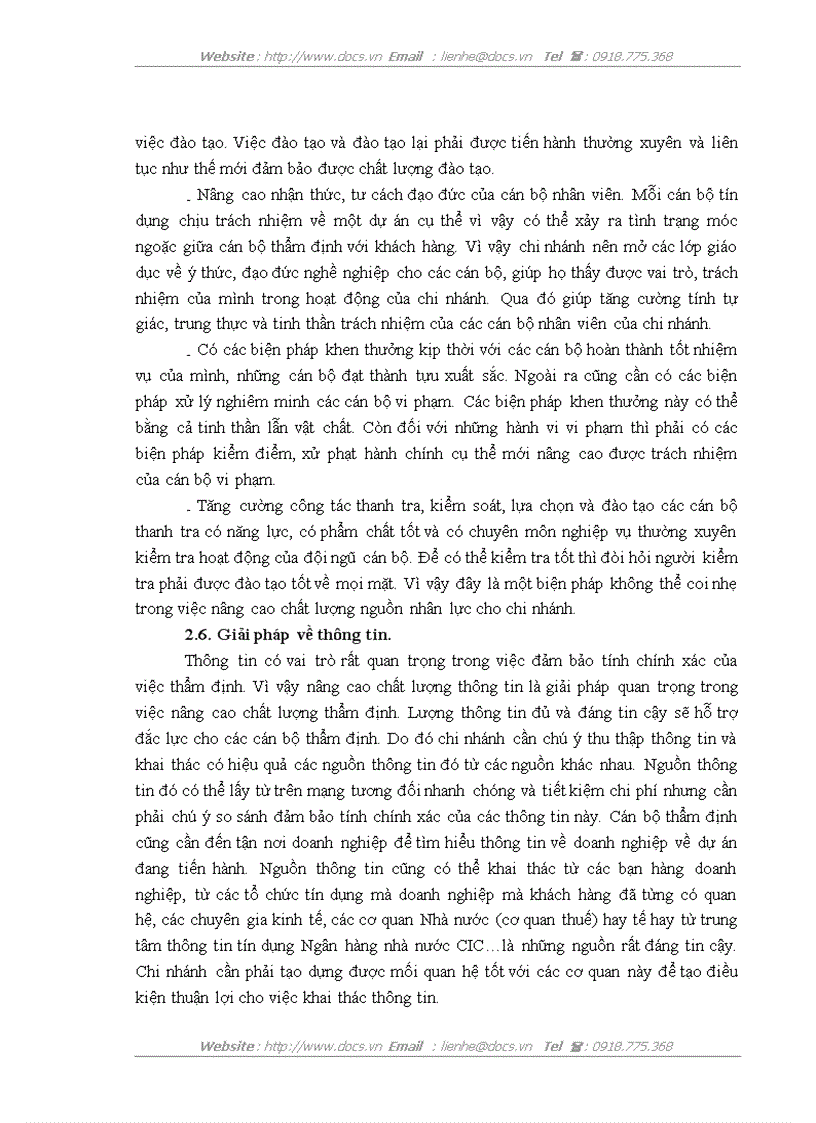 image for page Hoàn thiện công tác thẩm định dự án vay vốn của các doanh nghiệp nhỏ và vừa tại VPBank chi nhánh Thăng Long
