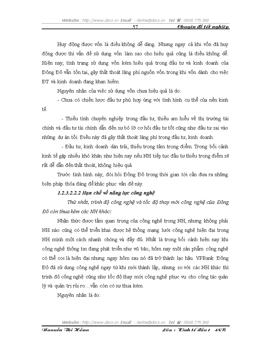 image for page Đầu tư nâng cao năng lực cạnh tranh tại Ngân hàng VPBank chi nhánh Đông Đô Thực trạng và giải pháp
