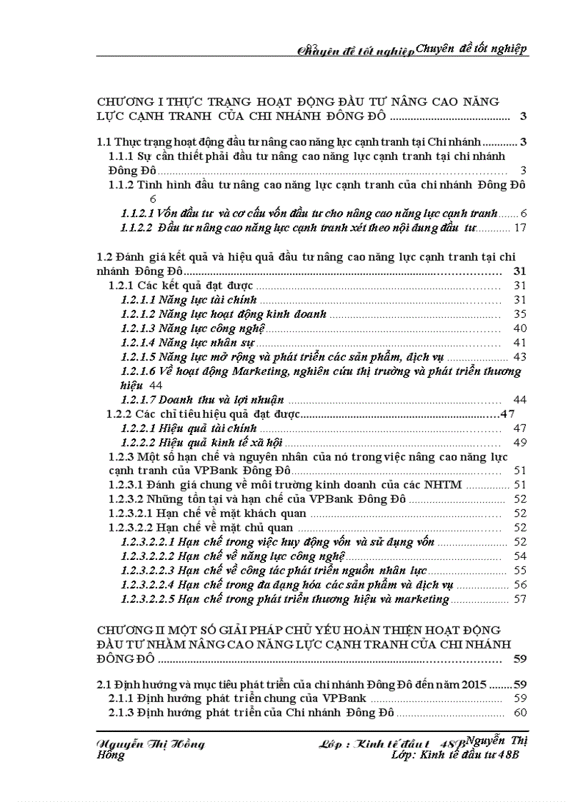 image for page Đầu tư nâng cao năng lực cạnh tranh tại Ngân hàng VPBank chi nhánh Đông Đô Thực trạng và giải pháp