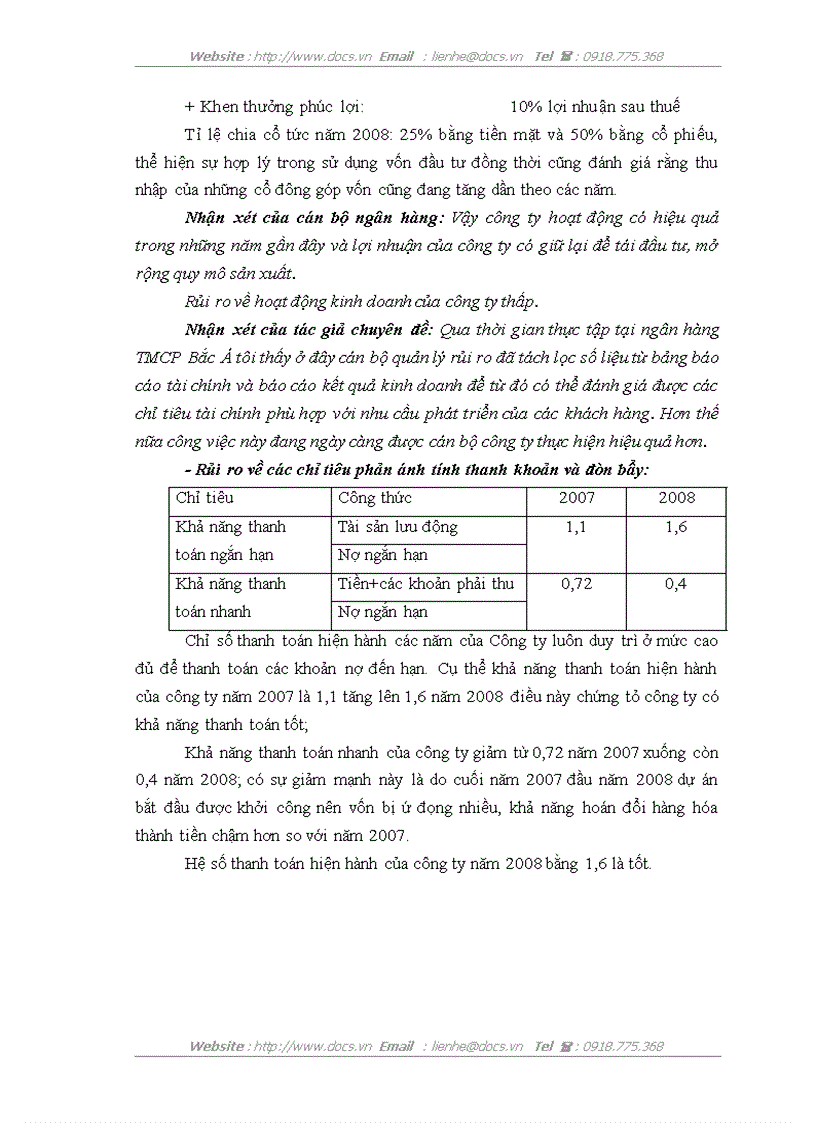 image for page Hoàn thiện công tác quản lý rủi ro cho vay dự án tại ngân hàng thương mại cổ phần Bắc Á