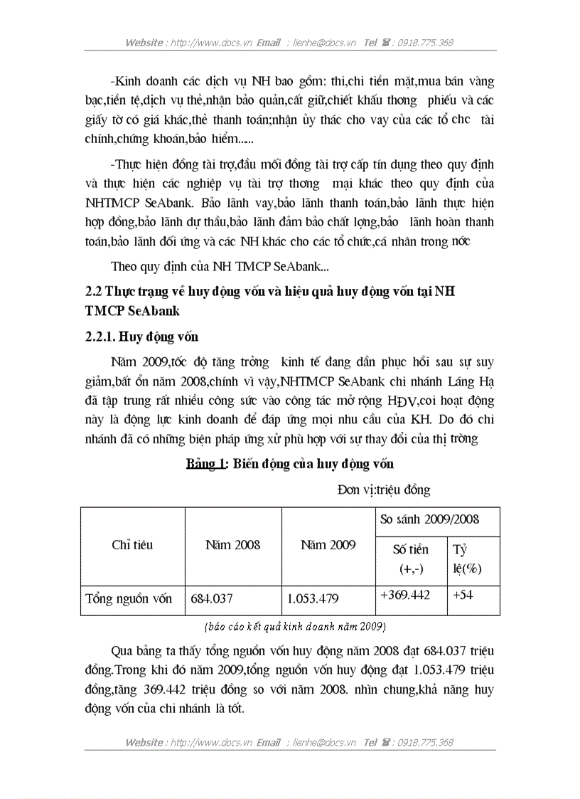 image for page Một số giải pháp nâng nhằm cao hiệu quả huy động vốn tại NHTMCP SeAbank chi nhánh Láng Hạ