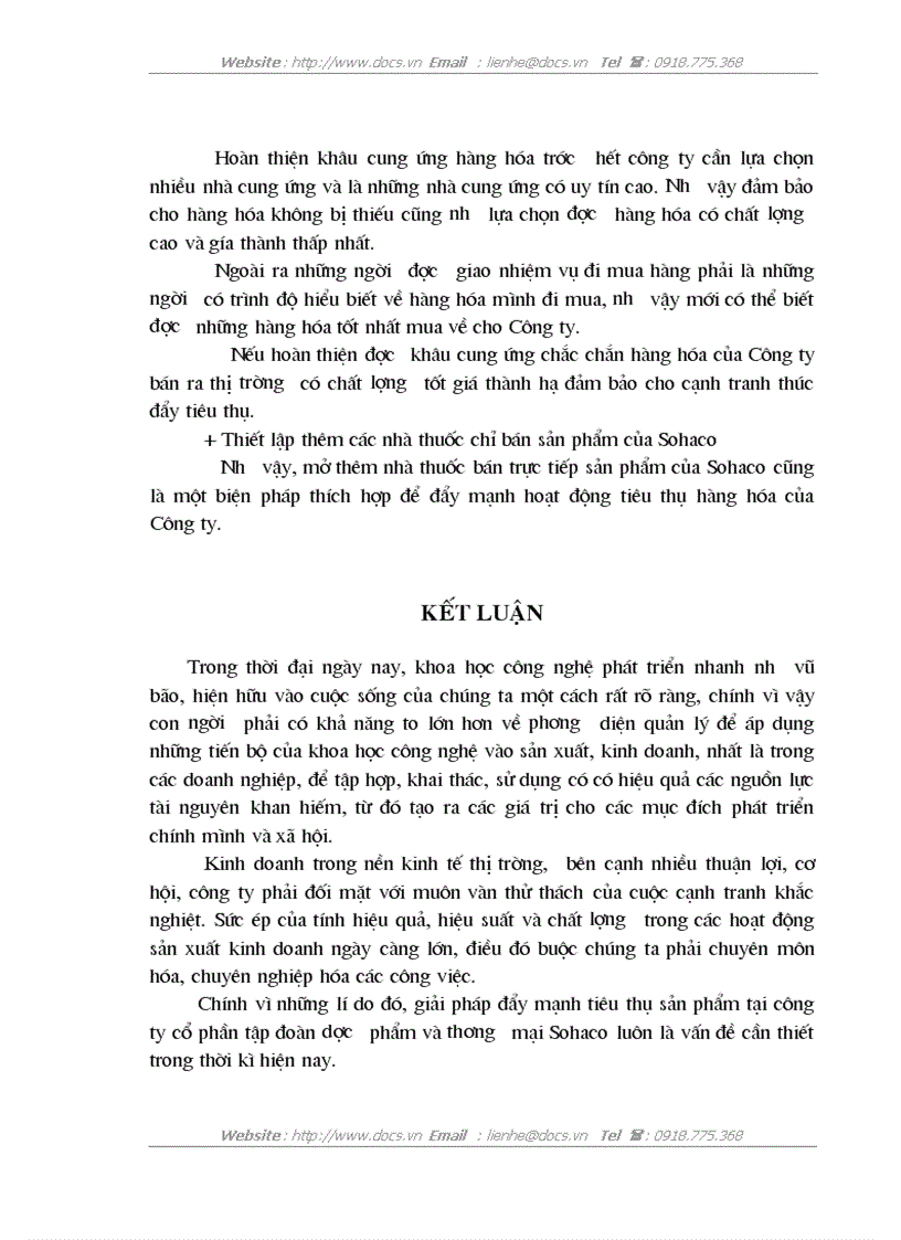 image for page Giải pháp đẩy mạnh tiêu thụ sản phẩm của Công ty cổ phần tập đoàn dược phẩm và thương mại SOHACO