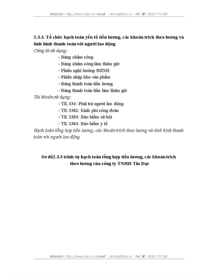 image for page Báo cáo tổng hợp Tại Công ty TNHH Tín Đạt