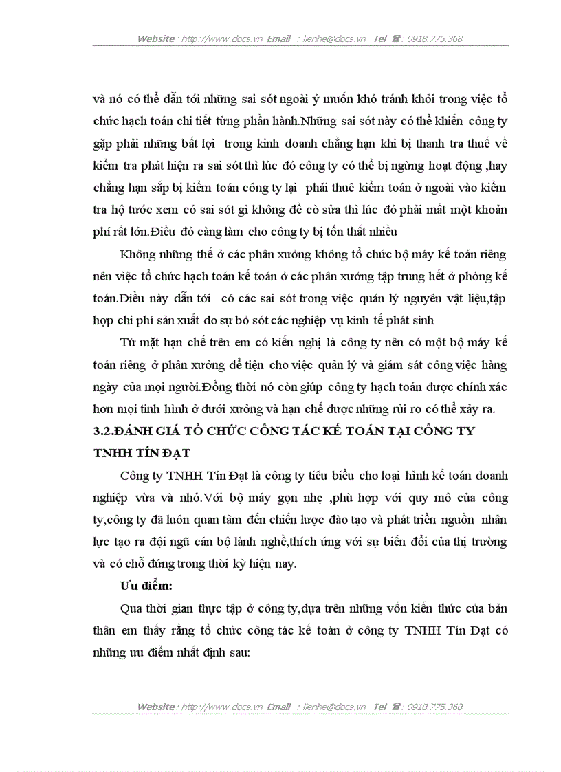 image for page Báo cáo tổng hợp Tại Công ty TNHH Tín Đạt