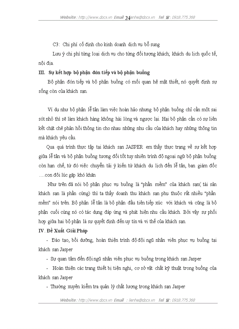 image for page Hoàn thiện hoạt động đón tiếp và phục vụ buồng tại khách sạn Jasper