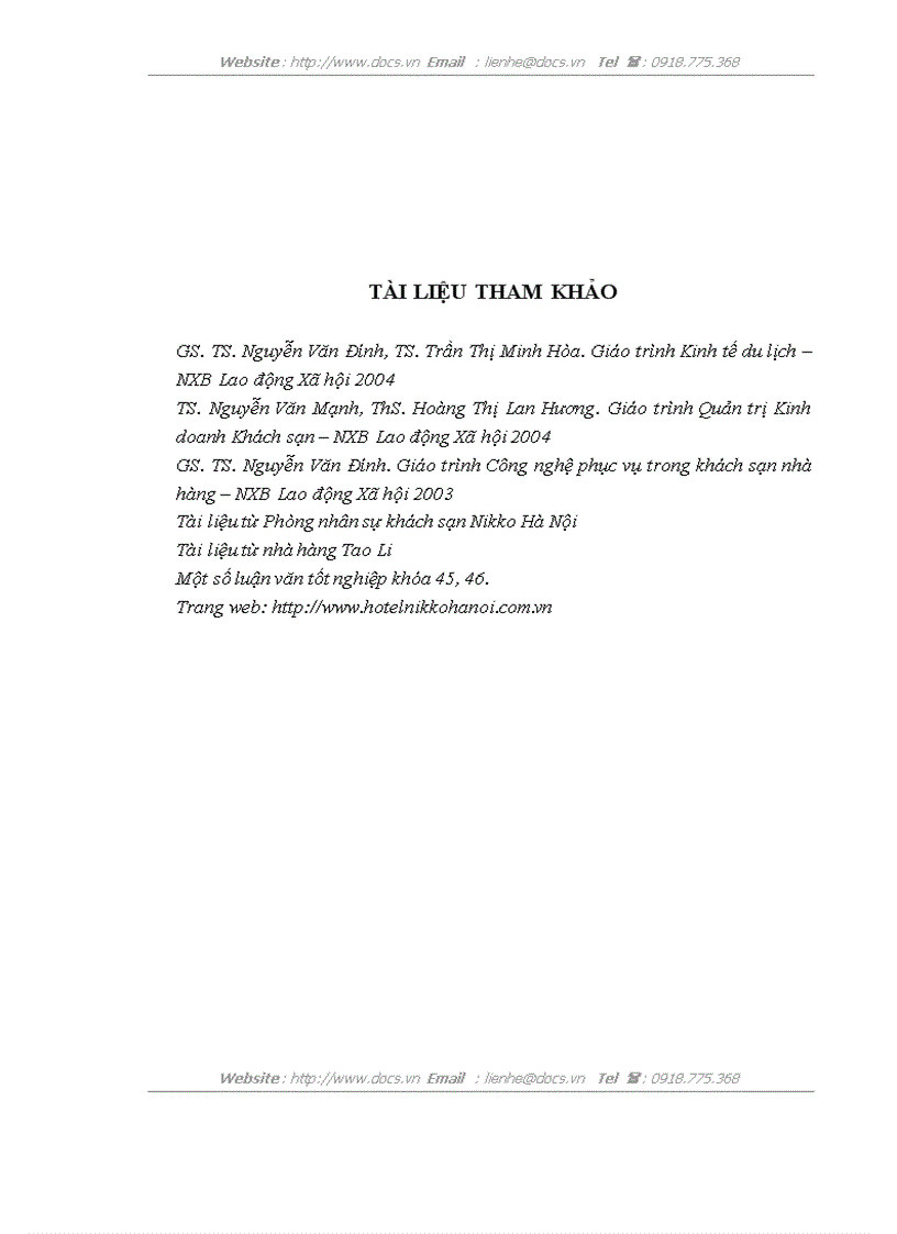 image for page Một số giải pháp nhằm nâng cao hoạt động phục vụ bộ phận bàn nhà hàng Tao Li