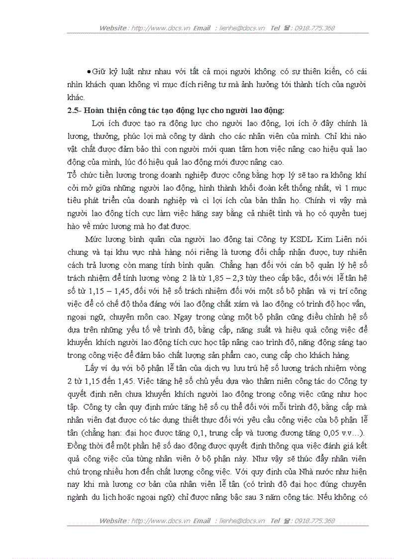 image for page Một số biện pháp hoàn thiện đội ngũ lao động tại bộ phận bàn nhà hàng Hoa Sen số 1 thuộc Công ty Khách sạn Du lịch Kim Liên