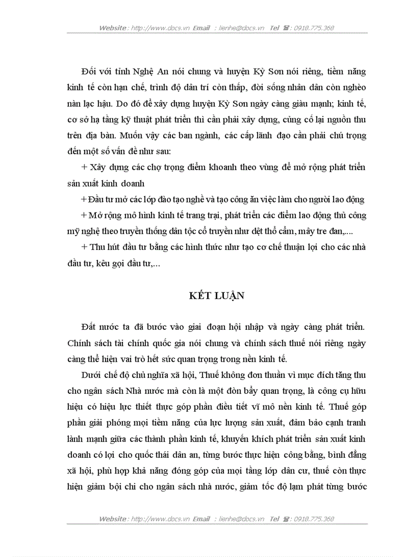 image for page Một số vấn đề Quản lý nguồn thu về thuế trên địa bàn huyện Kỳ Sơn hiện nay