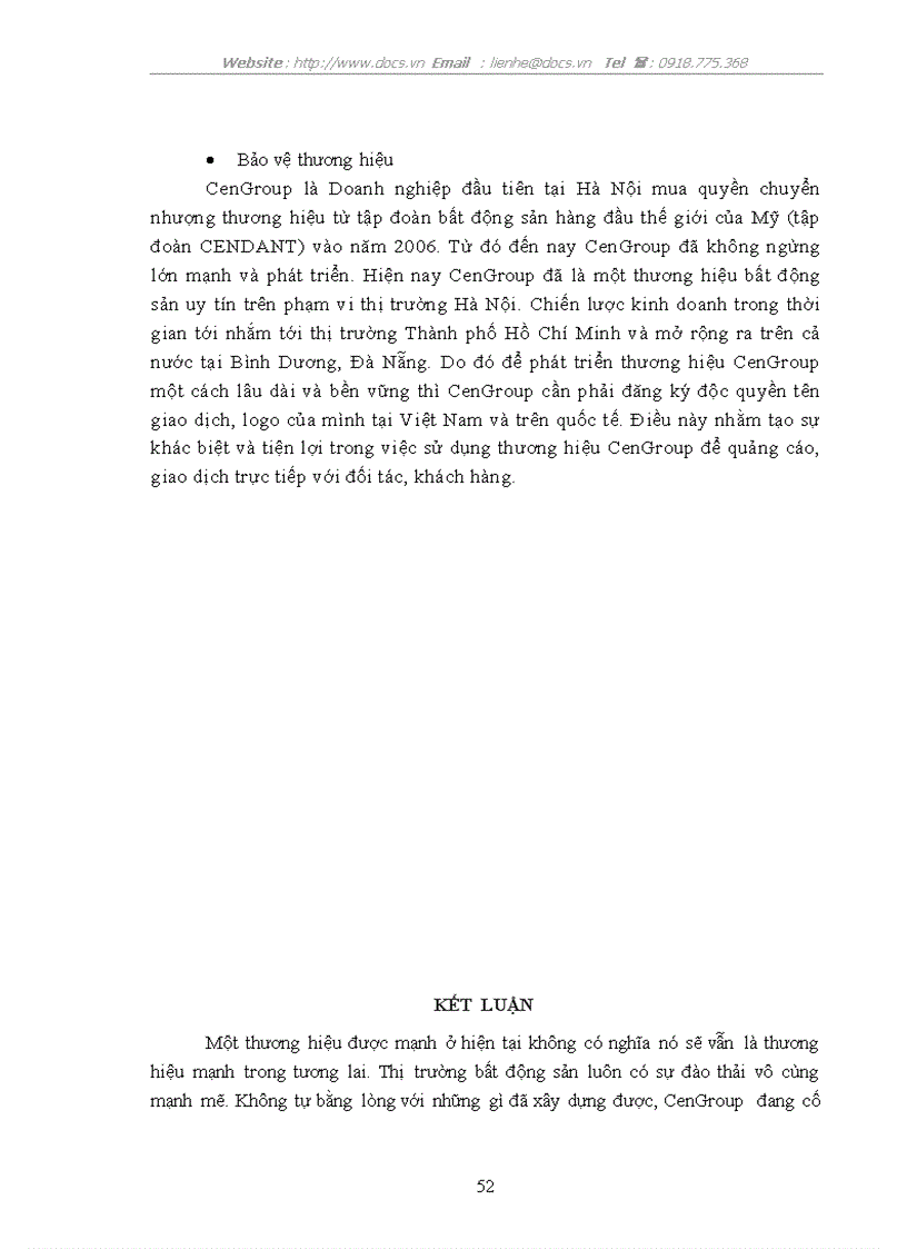 image for page Thực trạng và giải pháp phát triển thương hiệu cho công ty cổ phần bất động sản Thế Kỷ