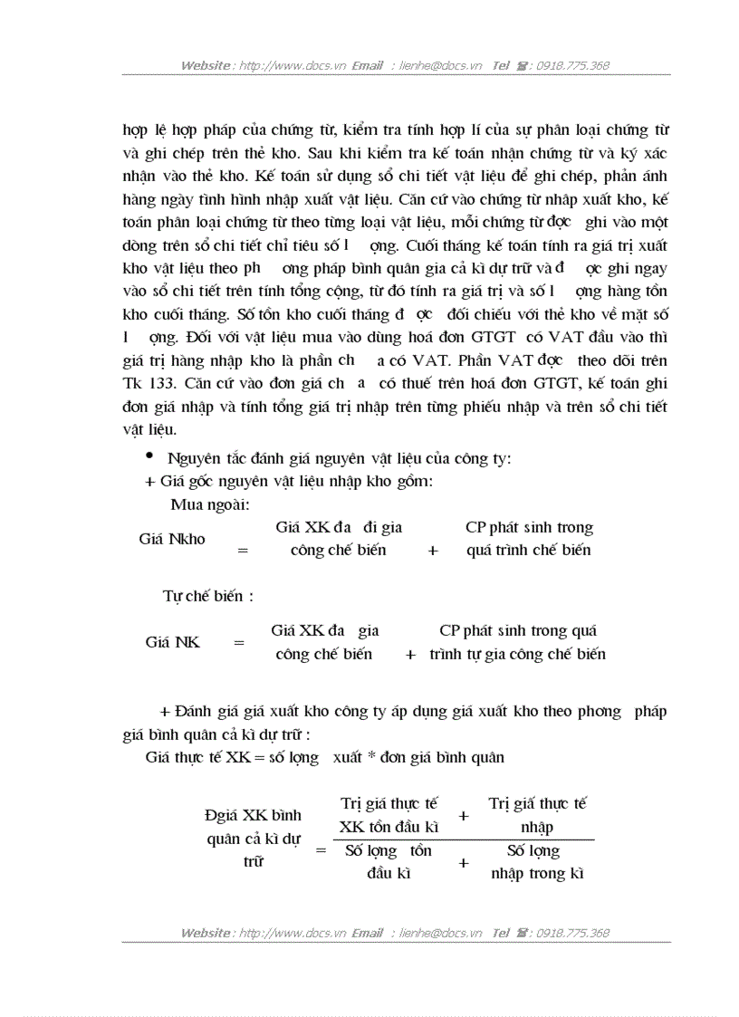 image for page Kế toán nguyên vật liệu tại Công ty TNHH SXTM Một thành viên Tiến Minh
