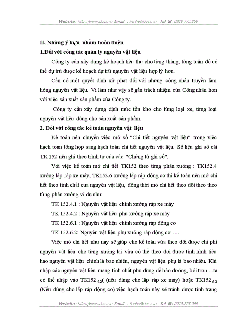 image for page Kế toán nguyên vật liệu tại Công ty TNHH SXTM Một thành viên Tiến Minh