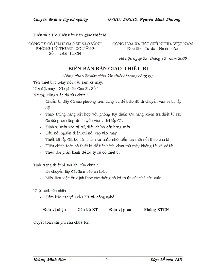 image for page Hoàn thiện kế toán tài sản cố định hữu hình tại công ty cổ phần cao su Sao Vàng
