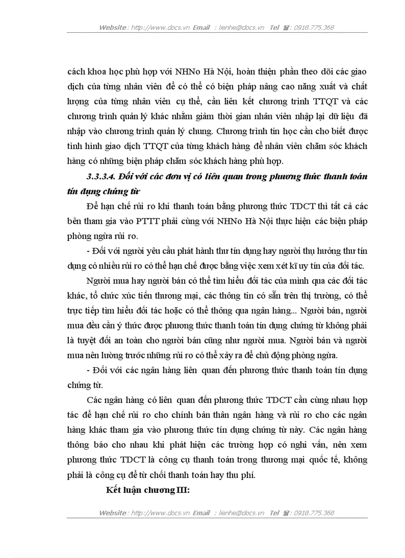 image for page Giải pháp hạn chế và phòng ngừa rủi ro trong thanh toán quốc tế theo phương thức Tín dụng chứng từ tại ngân hàng Nông nghiệp và Phát triển nông thôn H