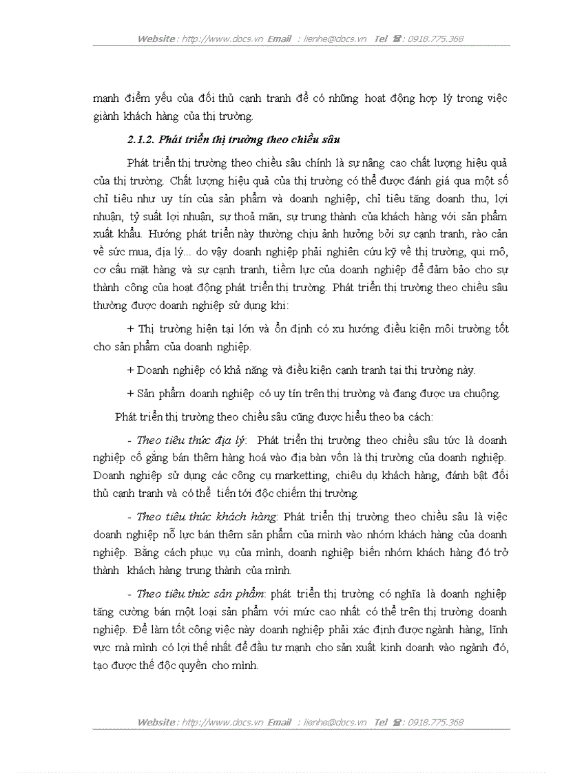 image for page Một số giải pháp đẩy mạnh phát triển thị trường xuất khẩu của công ty Cổ phần xuất nhập khẩu và hợp tác đầu tư VILEXIM