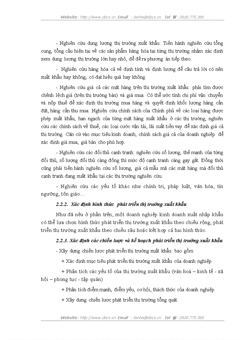 image for page Một số giải pháp đẩy mạnh phát triển thị trường xuất khẩu của công ty Cổ phần xuất nhập khẩu và hợp tác đầu tư VILEXIM