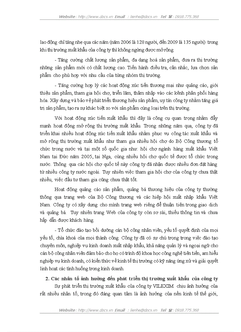 image for page Một số giải pháp đẩy mạnh phát triển thị trường xuất khẩu của công ty Cổ phần xuất nhập khẩu và hợp tác đầu tư VILEXIM